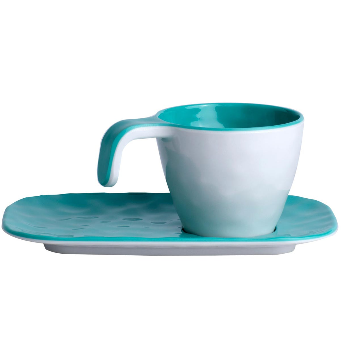 Harmony Melamine Coffee Set – Aqua, 6 pieces