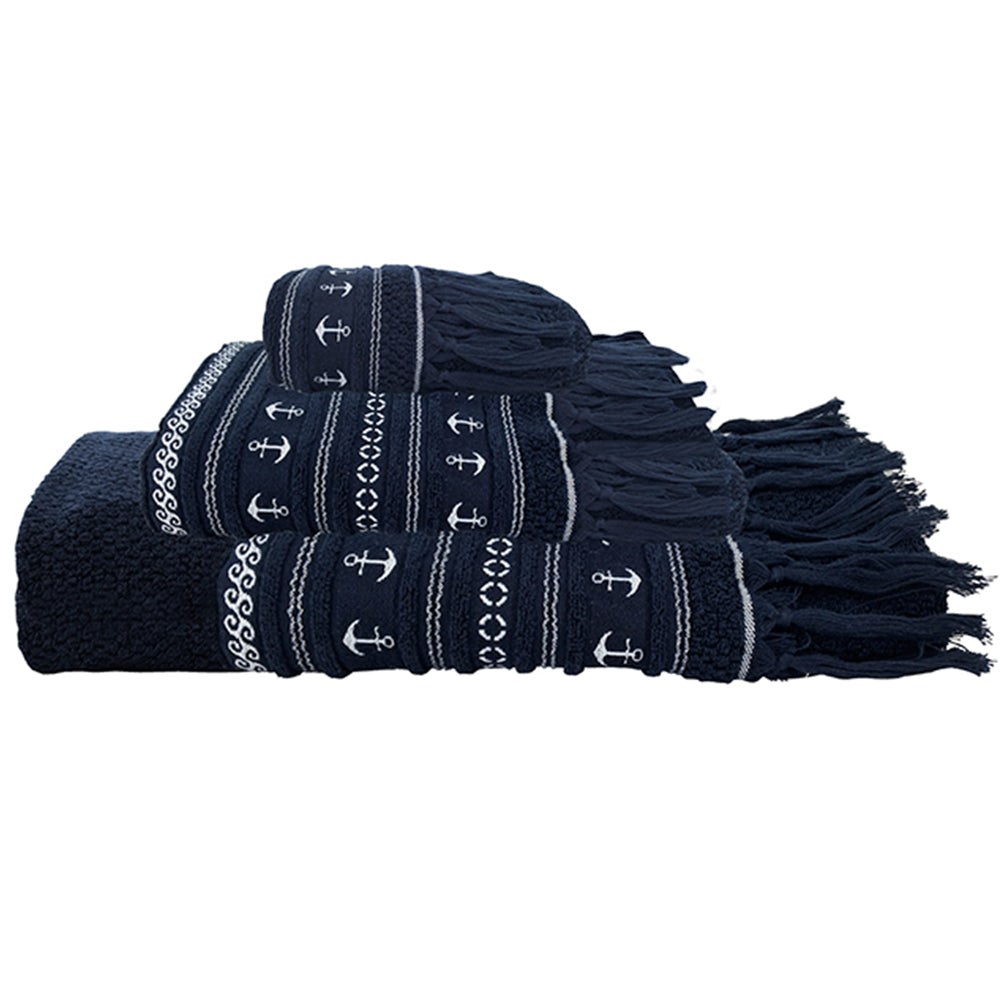 Santorini dark blue towel set