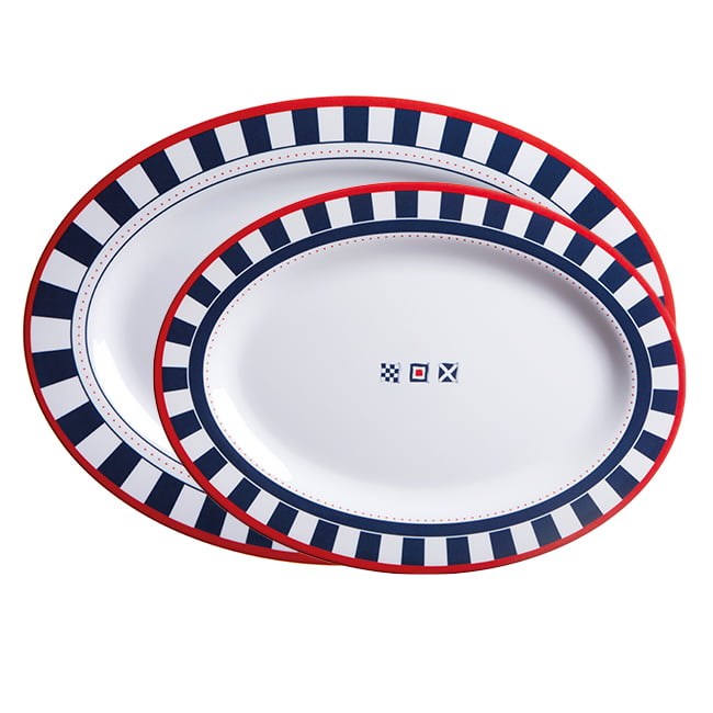 Venezia Melamine Dinnerware Set – 2-Piece Set
