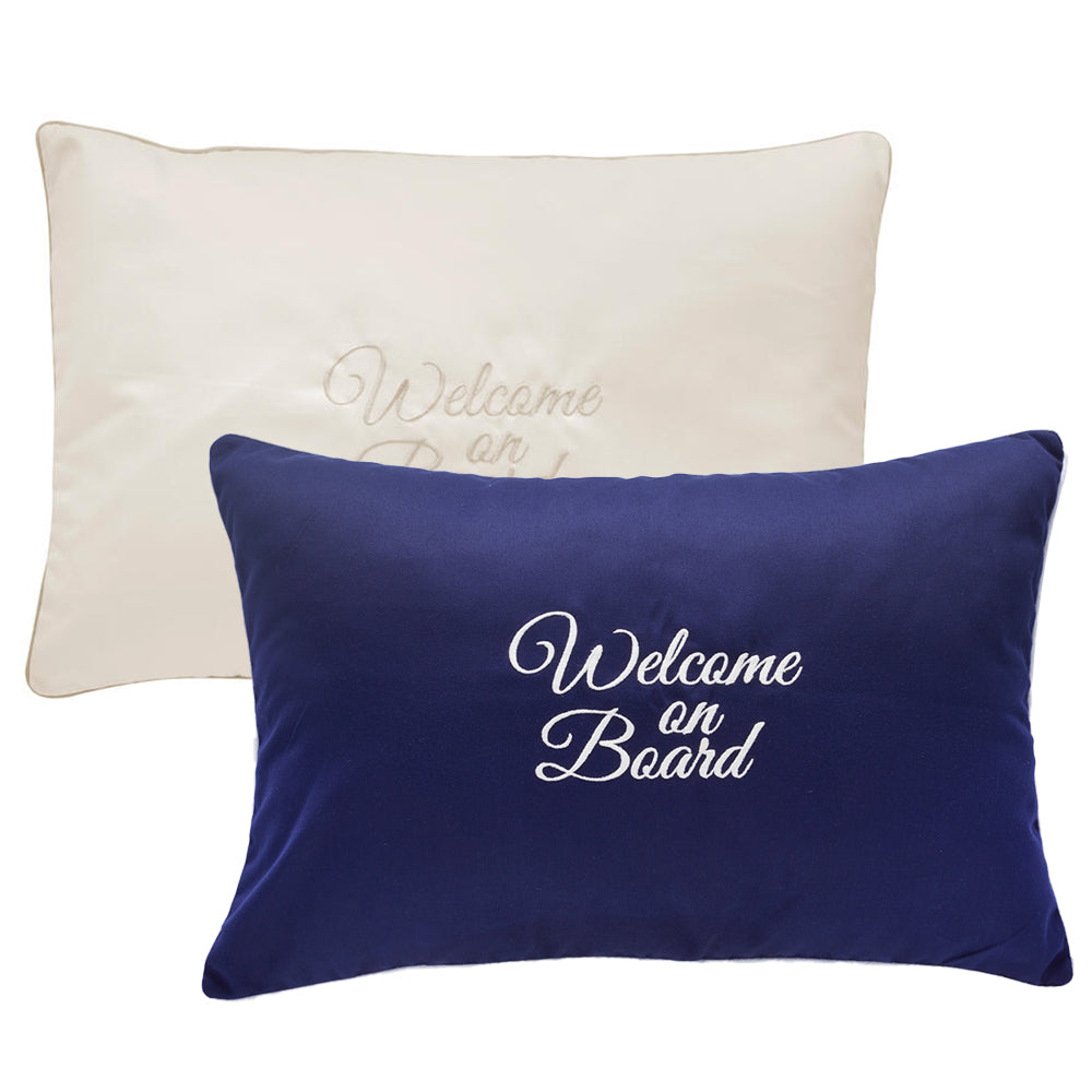 Welcome on Board Santorini Pillow