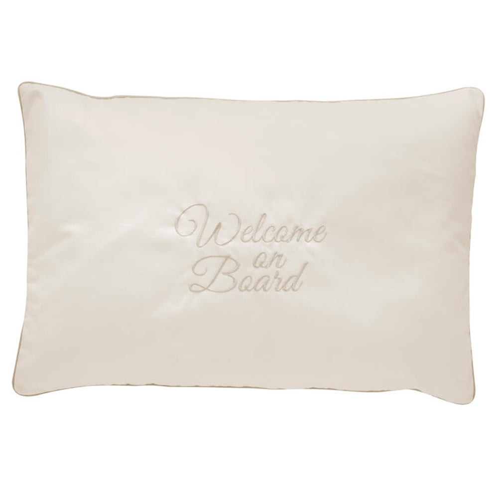 Welcome on Board Santorini Pillow