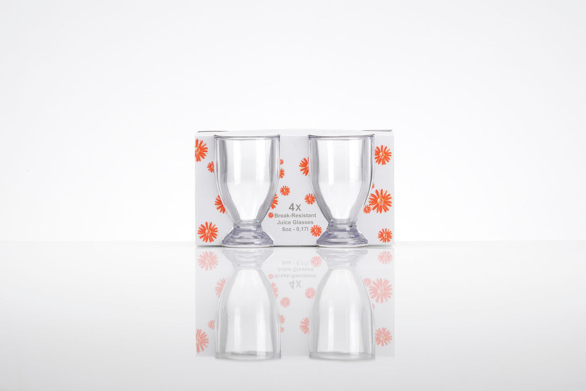 Чаши Flamefield Clear Juice glass 170 ml - crystal clear, shatter-resistant acrylic