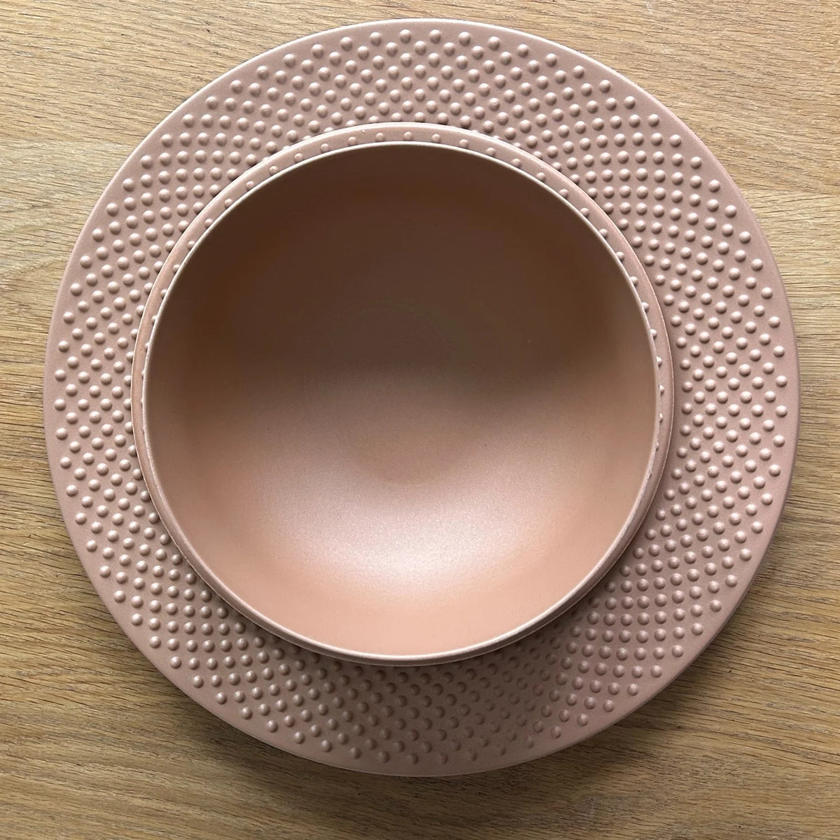 Nano Plate Blush – 12-частов комплект чинии и съдове за хранене