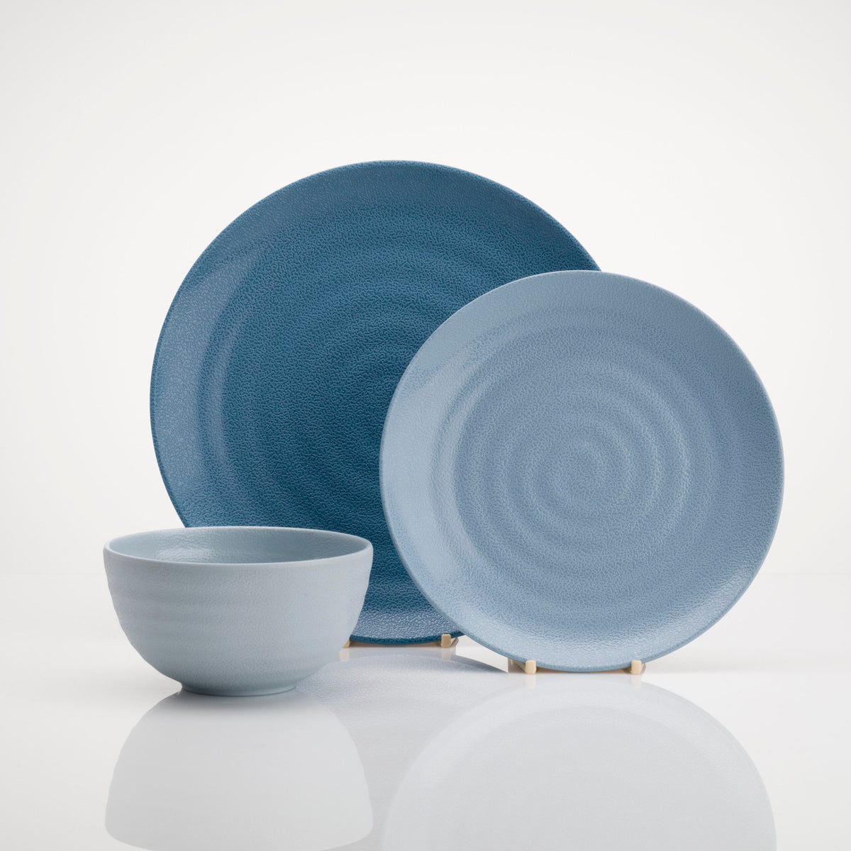 Меламинов сервиз за хранене Shades of Blue, 12 части