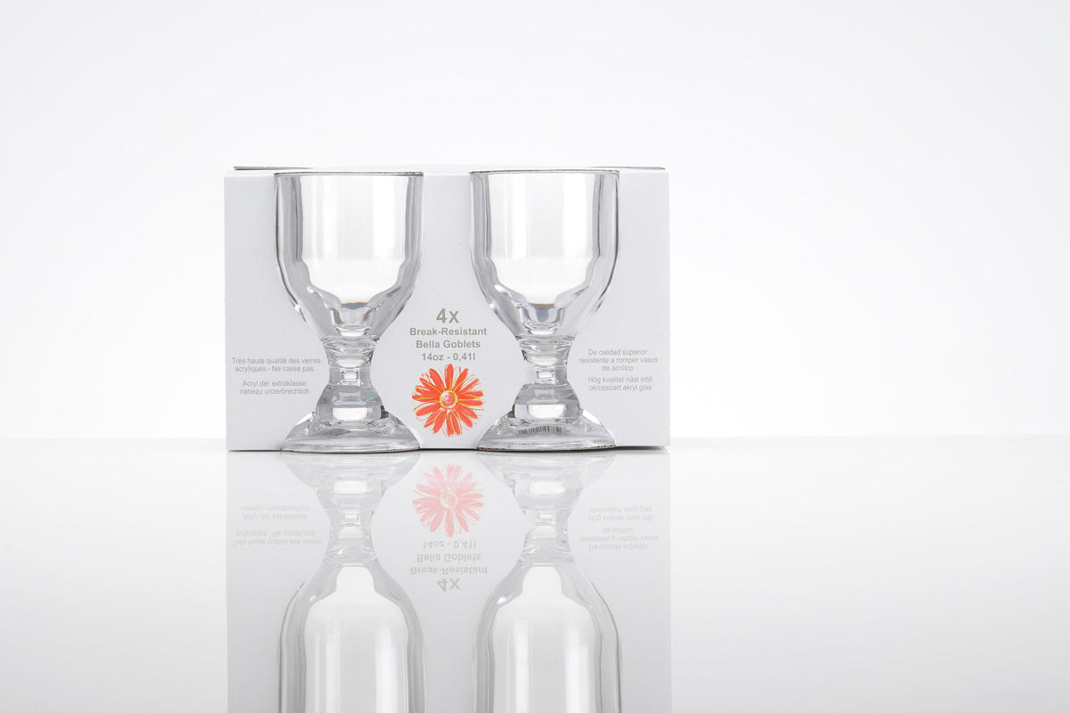 Чаши Flamefield Clear Juice glass 170 ml - crystal clear, shatter-resistant acrylic