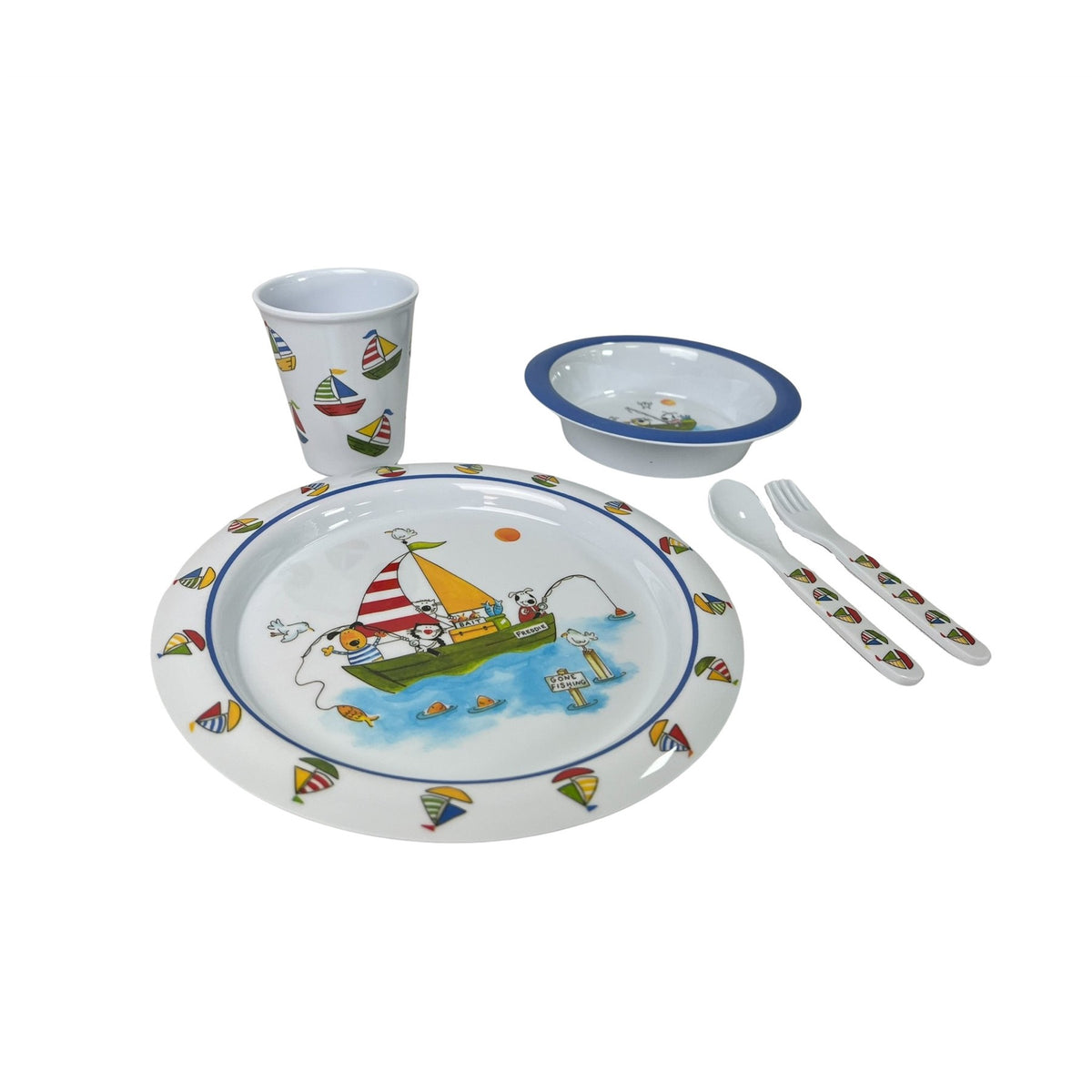 Freddie & Friends set MELAMINE, 5pc